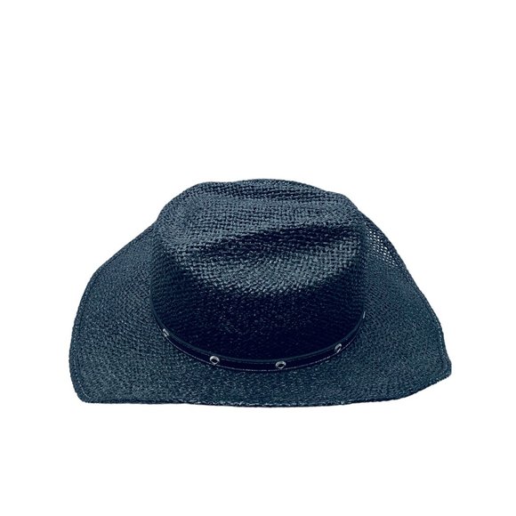 Tombstone Loom Explorer Black Hand Painted Unisex EXPLORER HAT Size 6 3/4 - Picture 7 of 13